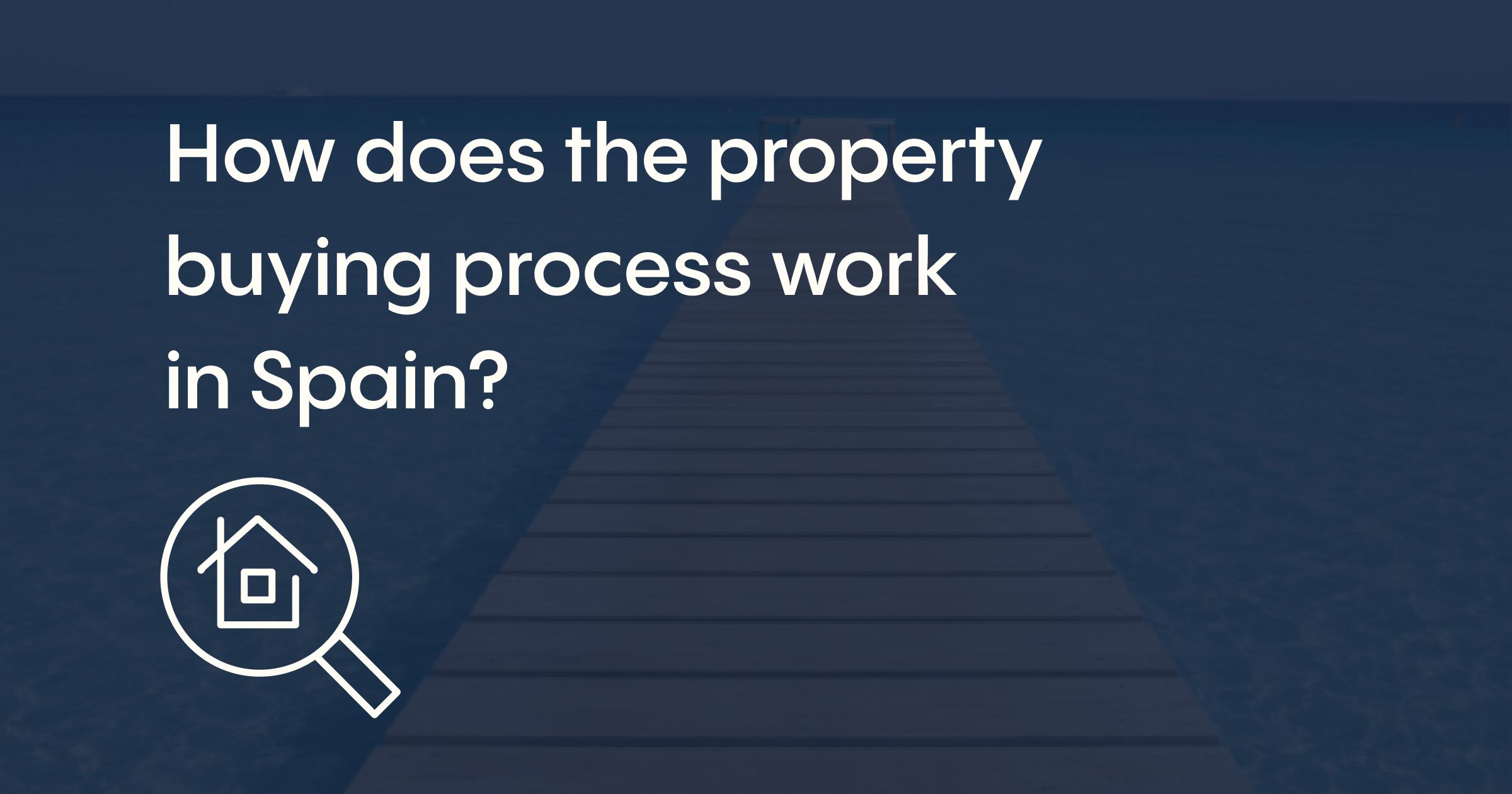 How does the property process work in Spain?