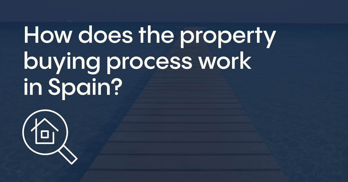 How does the property process work in Spain?