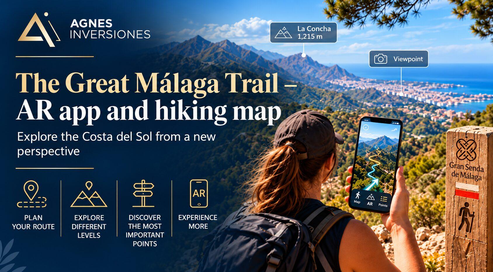 Gran Senda de Málaga – a map of hiking trails on the Costa del Sol, an app using augmented reality