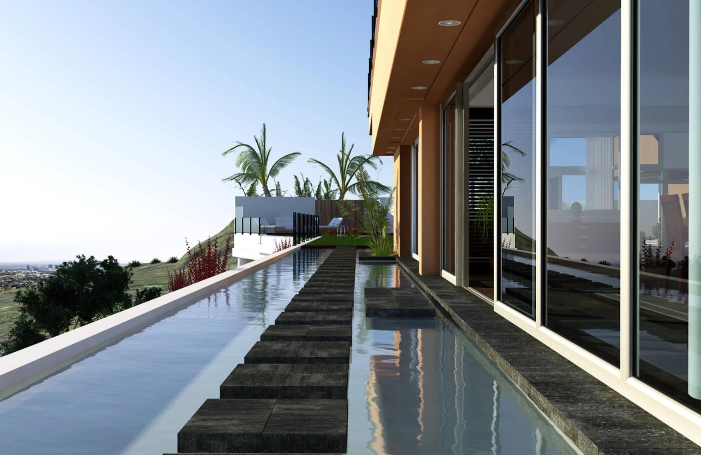 penthouse w hiszpanii z widokiem